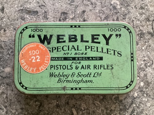 Old webley airgun pellet - old,